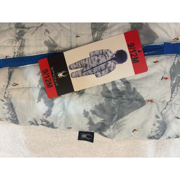 Spyder hooded snowsuit baby 9 / 12 mos boy/girl NWT unisex new - Picture 7 of 8